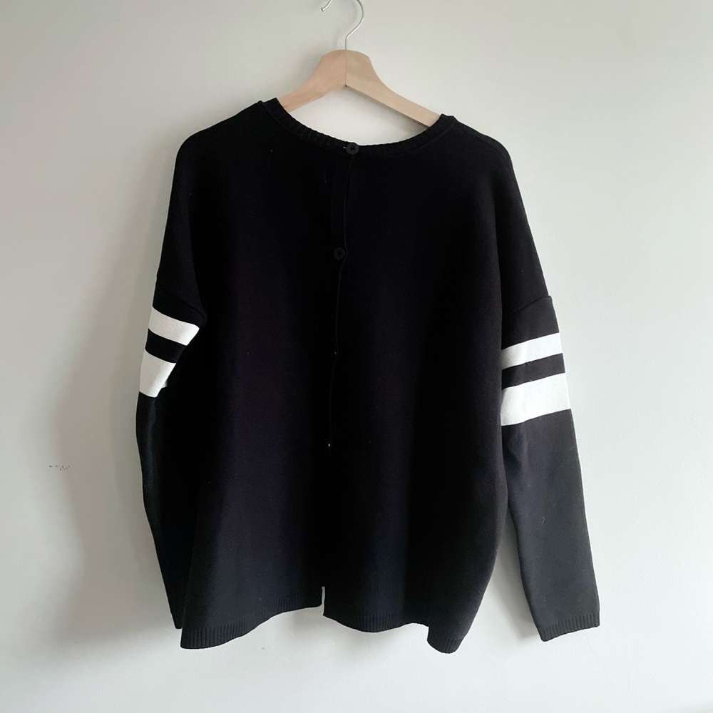 Zara Black and White Sweater - Picture 4 of 8